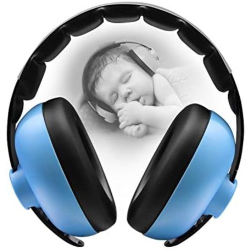Baby Ear Protection Noise Cancelling Headphones for Babies for 3 Months to 3 Years (Blue)