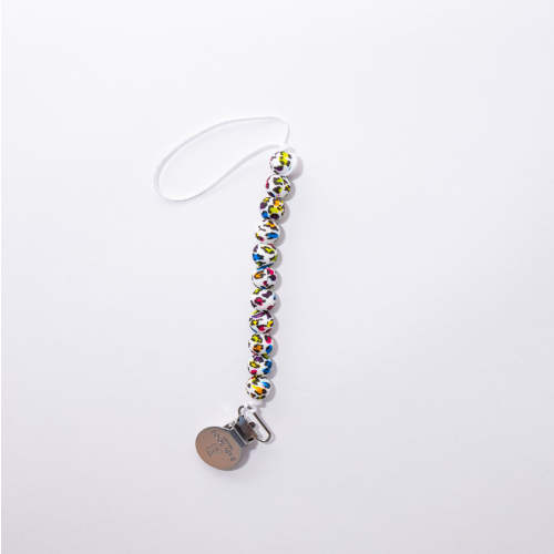 Daisy Lane Kids Boutique My First Paci Clip - Rainbow Cheetah