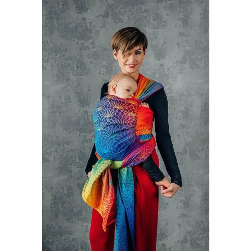 Rainbow Lotus Woven Wrap by LennyLamb