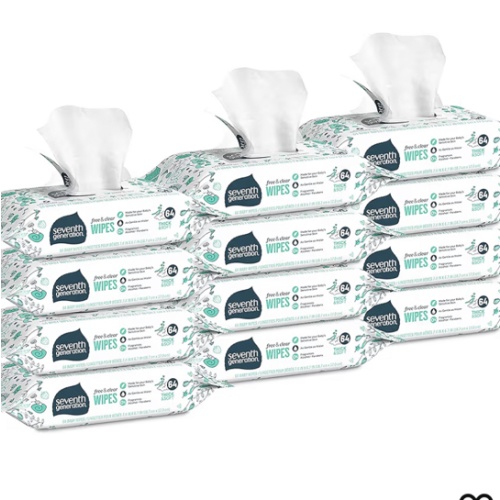 Amazon.com: Seventh Generation Baby Wipes, 768 count, Made for Sensitive Skin, Refill with Tape Seal, 64 Count (Pack of 12) : Everything Else