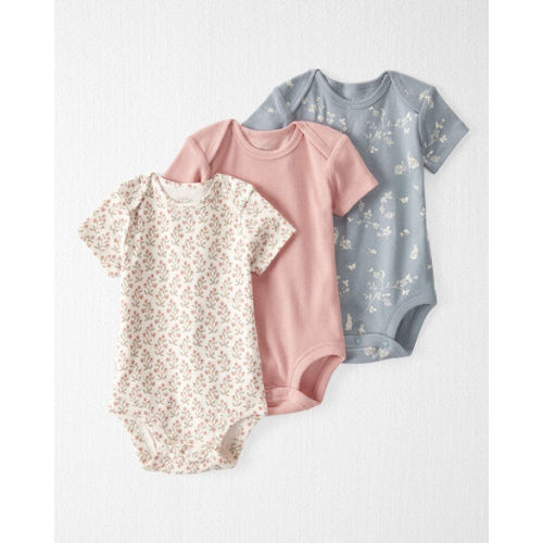 Baby 3-Pack Organic Cotton Rib Bodysuits - Little Planet | Carter's