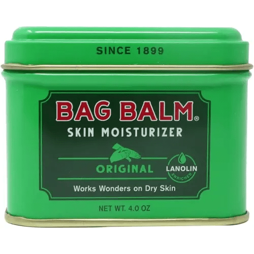 Bag Balm Vermont's Original Skin Moisturizer - Full Body Hydrating Skin Care: Dry Hands, Lips, Face, Feet & More - Unscented, Cruelty & Paraben Free - Day & Night, Men & Women (4oz Tin, Made in USA)