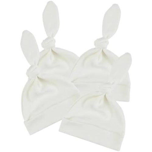 Bamery Newborn Hospital Hat Organic Cotton Baby Hat 0-12 Months Preemie Infant Boy Girl Beanie Cap 4-Pack