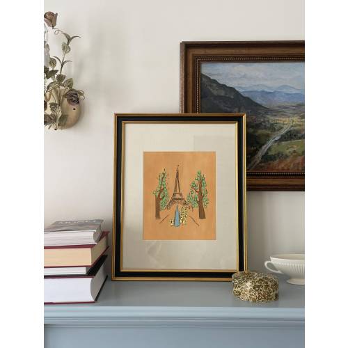 Madeline Ludwig Bemelmans Inspired Vintage Art Print | Children's Paris Eclectic Gallery Wall Art A2-5