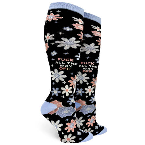 Fuck All The Way Off Womens 15-20 mmHg Compression Socks