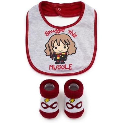 Harry Potter Baby Unisex Bib and Bootie Set Gifts for Baby