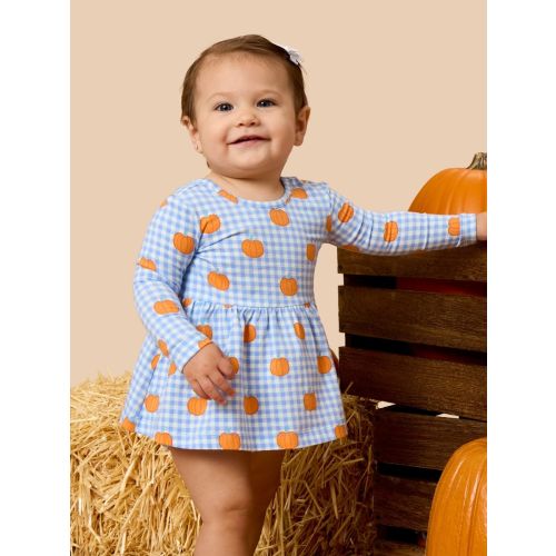 Knit Long Sleeve Twirl Top and Bloomer Set