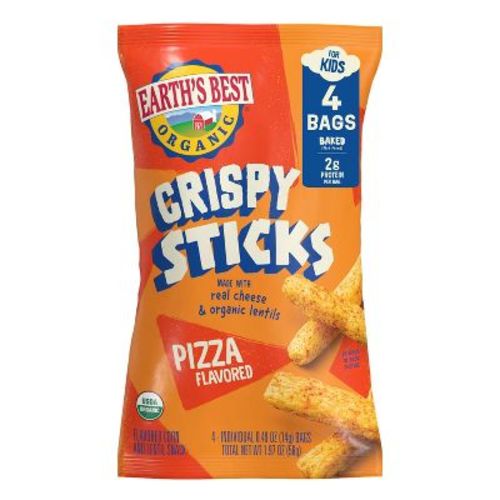 Earth's Best Lentil Sticks - Pizza - 1.97oz/4ct