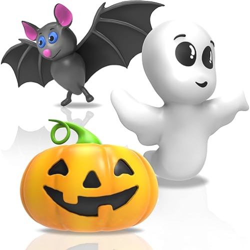 SplashEZ Halloween Baby Bath Toys, Mold Free Bath Toys for Babies & Toddlers, No Hole No Mold Tub, Beach, Pool, BPA-Free, Infant Play Set No Holes 1 3 6 12 18 Months