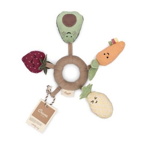 Clementine Fruits & Veggies Soft Plush Activity Ring