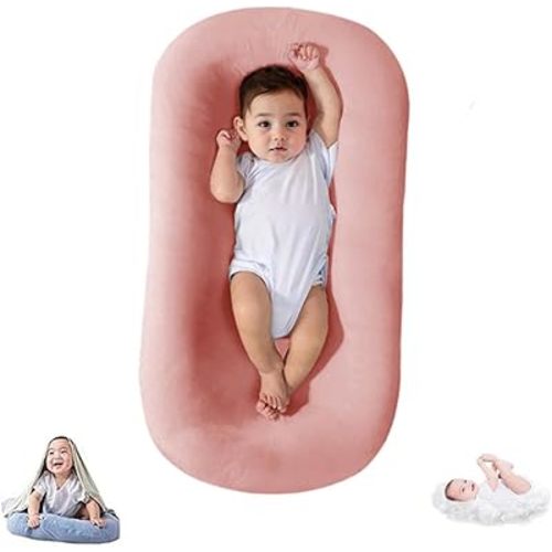 Lucakuins Baby Lounger Cover for Infants Loungers 0-24 Months, 100% Cotton Soft and Breathable Lounger Slipcover(Only Lounger Cover, Without The Lounger) (015, OneSize)
