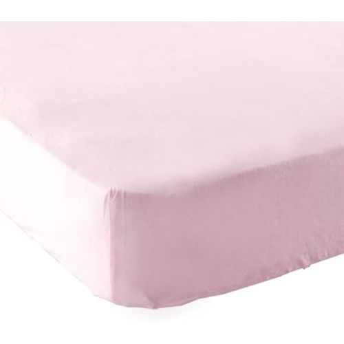 Luvable Friends Unisex Baby Fitted Portable Crib Sheet, Pink, One Size