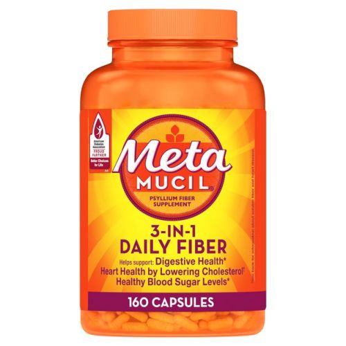 Metamucil Psyllium GLP-1 Friendly Fiber Supplement - Capsule - 1.8g Fiber Per Serving - 160ct