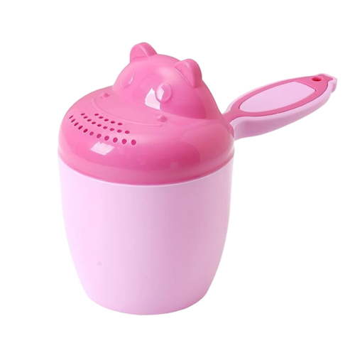 Baby Bath Cup Shampoo Rinser Pourer Bucket for Toddler Hair Washing Cartoon Shower Thickened Design PP Material