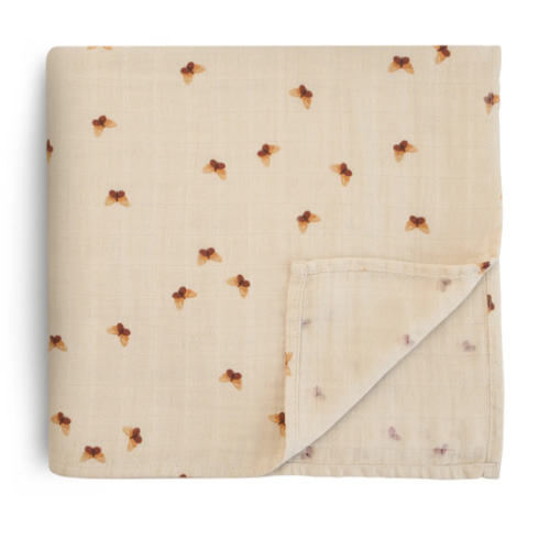 Organic Cotton Mushie Baby Muslin Swaddle Blanket