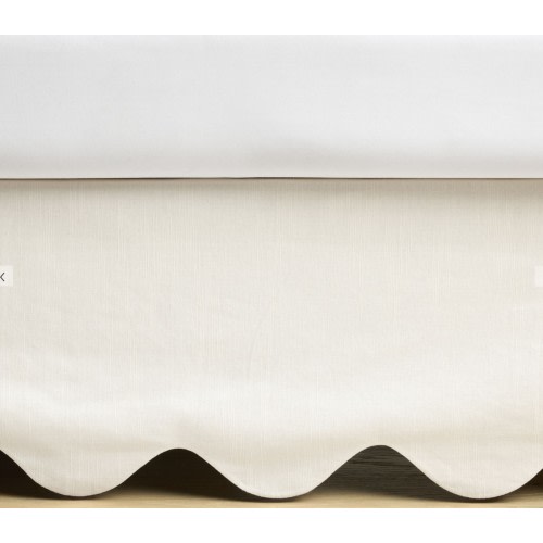 Scallop Crib Skirt - Cream