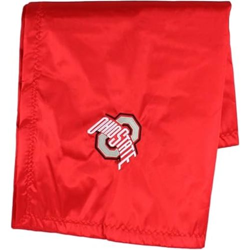 Comfy Feet Everything Comfy Ohio State Buckeyes Silky and Super Soft Plush Baby Blanket, 28" x 28"