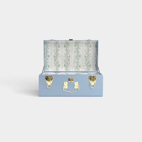 Mini Trunk - Light Blue - Darling Dogwood / No Embroidery