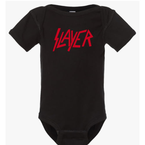 Mari Kyrios Slayer Thrash Speed Metal Rock & Roll Black One Piece Bodysuit Baby Clothes