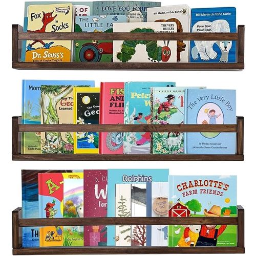 Nursery Book Shelves - Set of 3