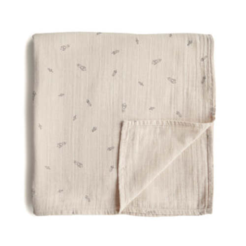 Organic Cotton Mushie Baby Muslin Swaddle Blanket