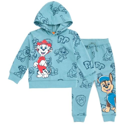 Paw Patrol Rubble Marshall Chase Fleece Pullover Hoodie and Pants Outfit Set Toddler