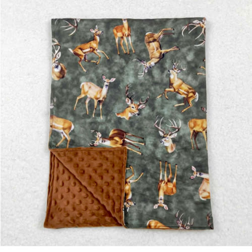Deer Minky Blanket – Little Southern Brand