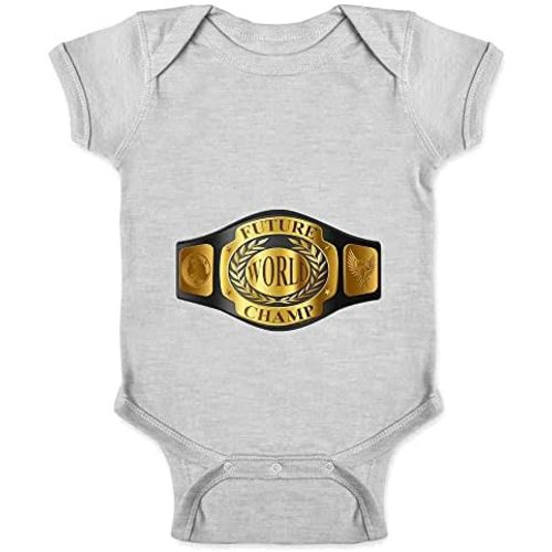 Pop Threads Future World Champion Baby Wrestling Boxing Funny Infant Baby Boy Girl Bodysuit