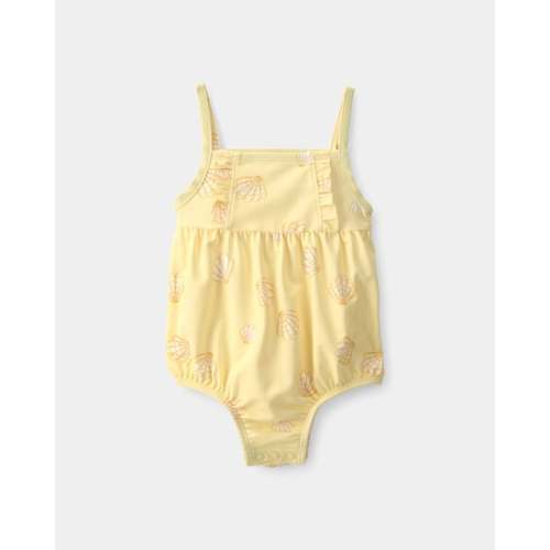 Baby Girl 1-Piece Shell Swimsuit - Yellow | Carter's