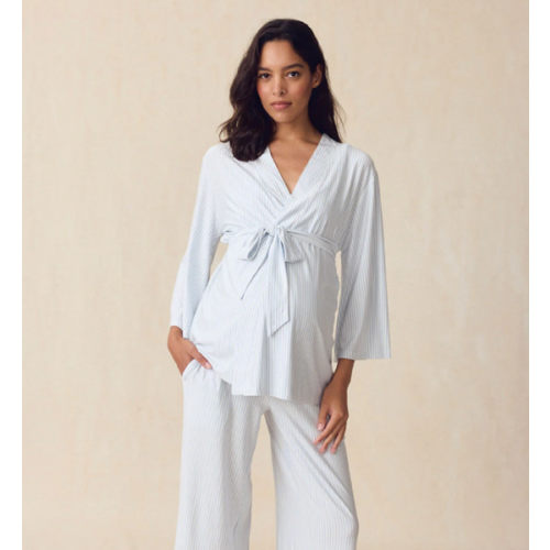 LAKE | Women | DreamModal® Pajamas | Fog Maternity Kimono Bundle