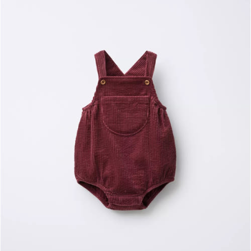 CORDUROY ROMPER - Burgundy | ZARA United States
