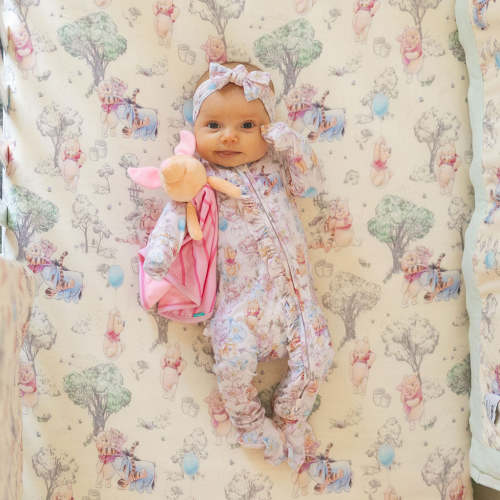 Disney Winnie the Pooh Footie Ruffled Zippered One Piece