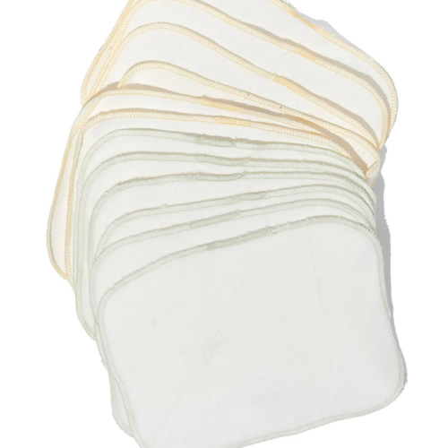 Organic Brushed Cotton Wash Cloth - Pack of 12