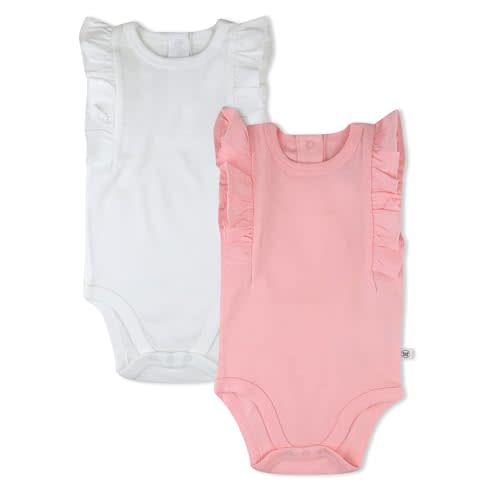 Sleeveless Bodysuits One-piece 100% Organic Cotton for Baby Boys, Girls, Unisex
