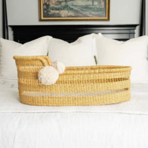 Modern Open Weave Bassinet
