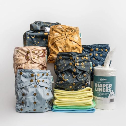 New Parent Starter Bundles: Pocket Cloth Diapers with Athletic Wicking Jersey and More
