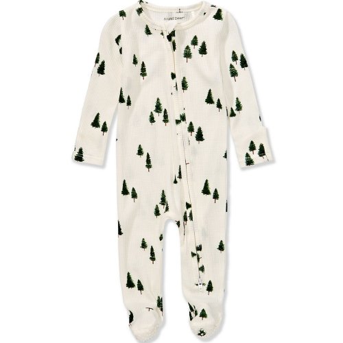 Angel Dear Baby Boys Long-Sleeve Tiny Forest Printed Footie Coverall