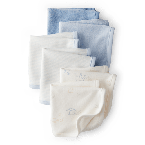Baby Boy 6-Pack Washcloths - Blue