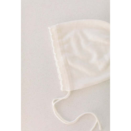 Shop Welcome Baby Bonnet CREAM | Newborn Accessory | Cygnet Living