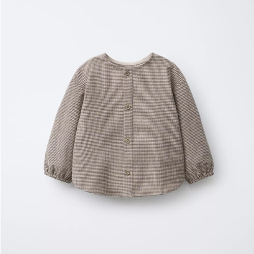 GINGHAM SHIRT - Black / Ecru | ZARA United States