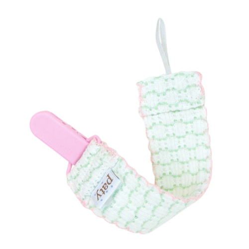 Paty Knit Pacifier Clip, Pinstripe #389