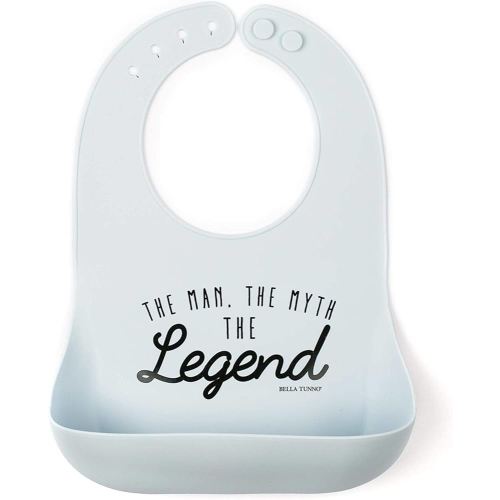 Baby Bib for Eating by Bella Tunno, Waterproof Silicone Bib with Large Food Catcher, Adjustable Fit for Babies 4-12 months & Toddlers 1-3 Years, Boys & Girls, Lil Hangry