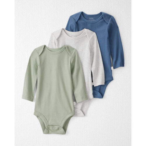Baby 3-Pack Organic Cotton Rib Bodysuits - Little Planet | Carter's