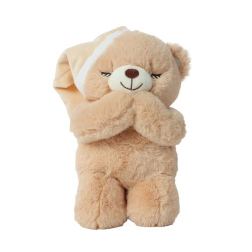 "10"" Praying Teddy Stuffed Animal - 'Now I Lay Me Down to Sleep' Bear Plush, Perfect for Birthdays"