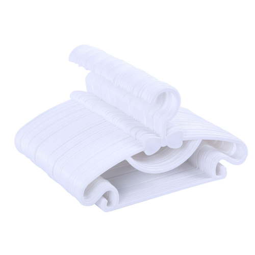 veeyidd Children's Hangers Plasti - 11.6" Size for Baby Kids Infant & Toddler Clothes (White, 50 Pack)