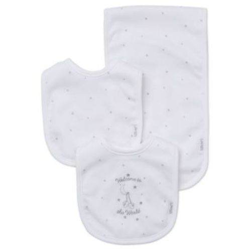 Baby Boys and Girls Welcome to the World Bibs and Burp Cloth