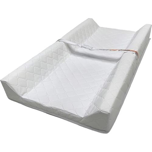 Ingenuity Contoured Changing Pad – Includes Waterproof Changing Liner and Safety Fastening Strap with Quick-Release Buckle