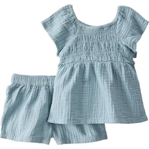 little planet by carter's unisex-baby 2-piece Shorts Set Made With Organic Cotton