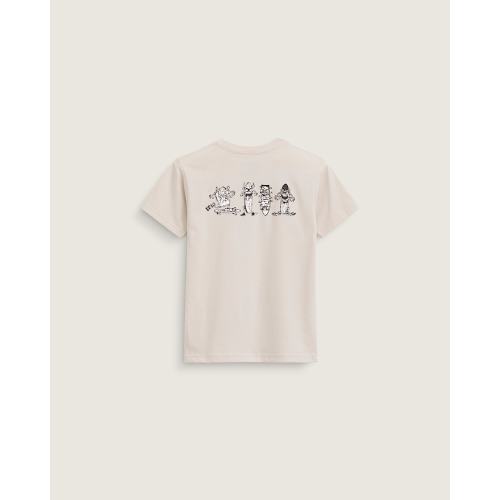 Little Kids Sk8 Posse T-Shirt in Taupe Mist Grey | Vans