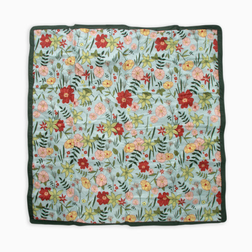 Little Unicorn Outdoor Blanket - Primrose Patch, 5 X 5 Ft
